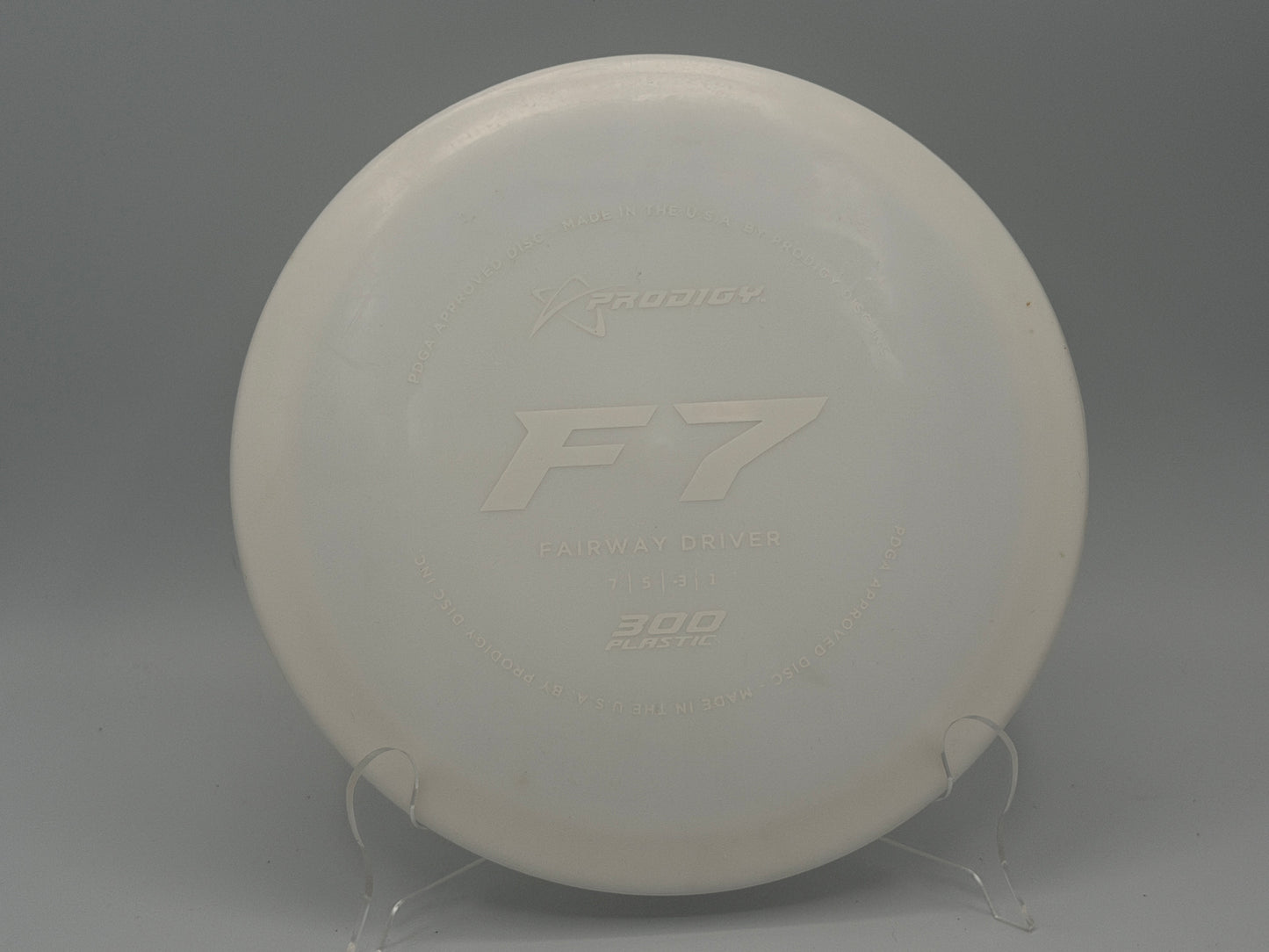 Prodigy | F7 Fairway Driver| 300 Plastic | 7/5/-3/1