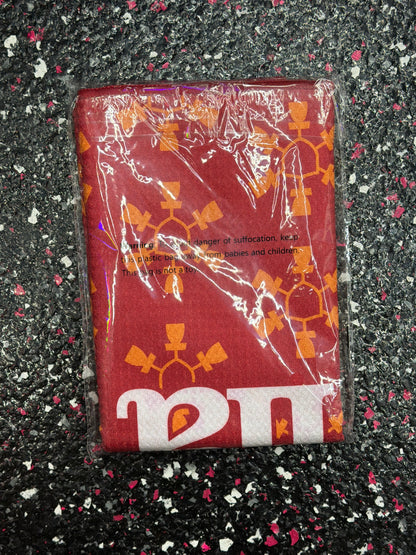Waffle Pattern Bag Towel with Carabiner