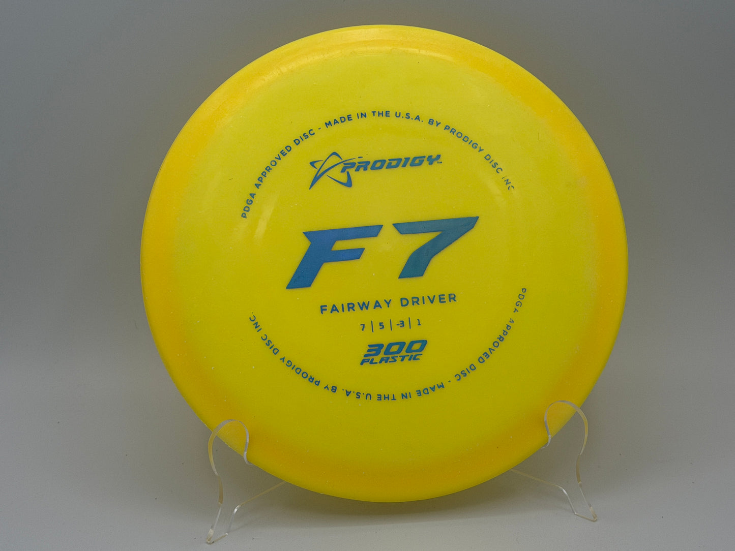 Prodigy | F7 Fairway Driver| 300 Plastic | 7/5/-3/1