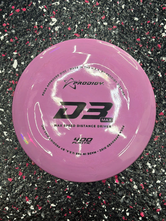 Prodigy D3 Max - 400 Plastic - Blue (173-174g) - 12/6/-2/2