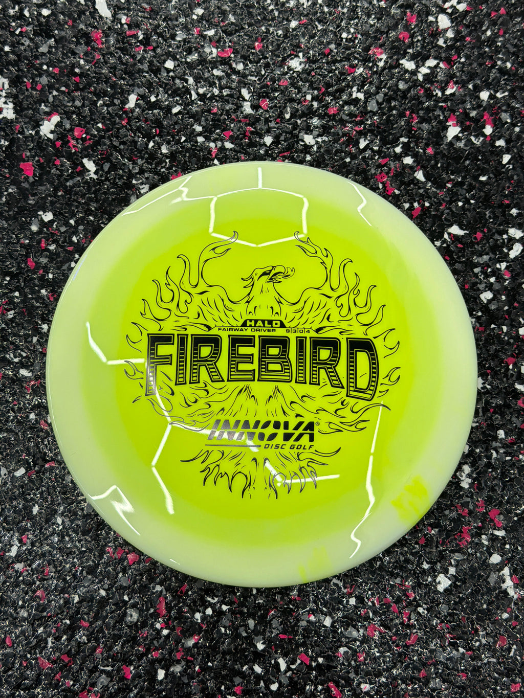 Innova | Firebird| 9/3/0/4 | Halo-Star | Proto glow Tour Series Fairway Driver|