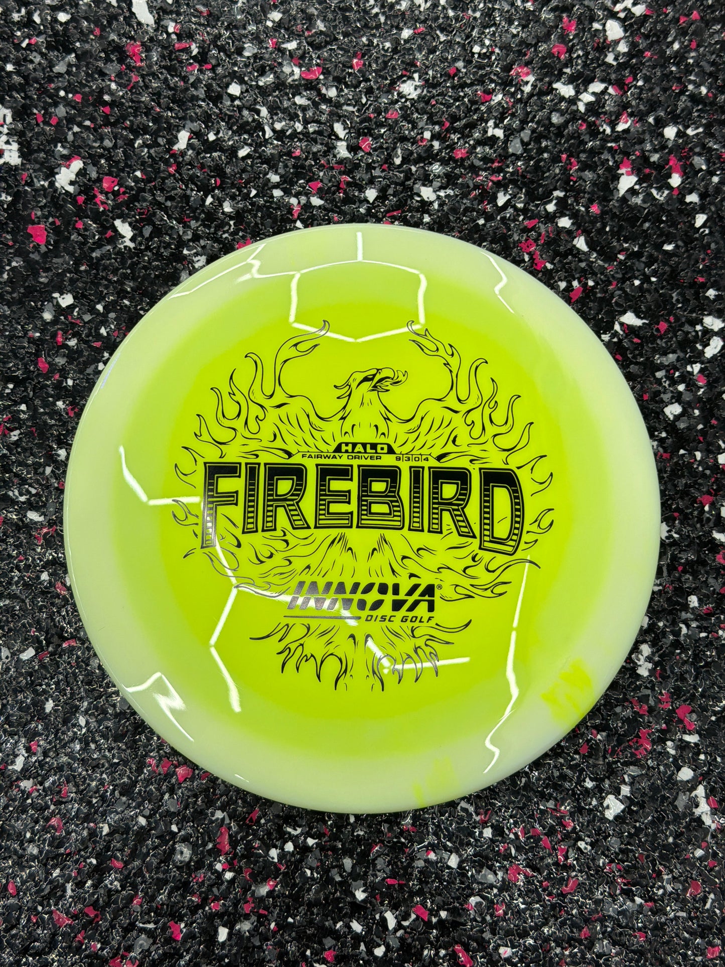 Innova | Firebird| 9/3/0/4 | Halo-Star | Proto glow Tour Series Fairway Driver|