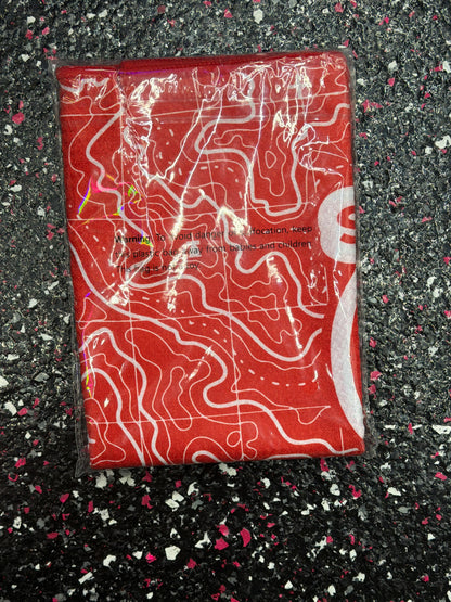 Waffle Pattern Bag Towel with Carabiner