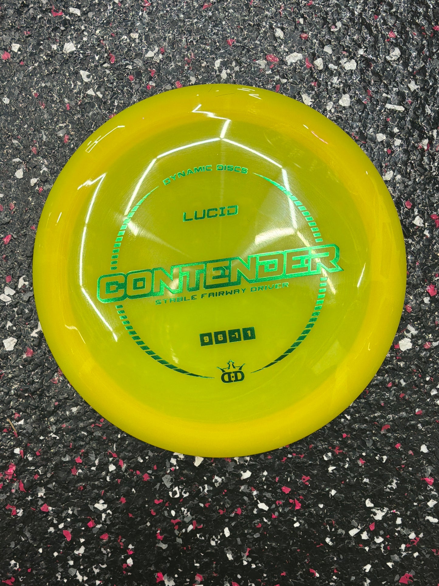 9/6/-1/1 Dynamic Discs Contender - Lucid Plastic