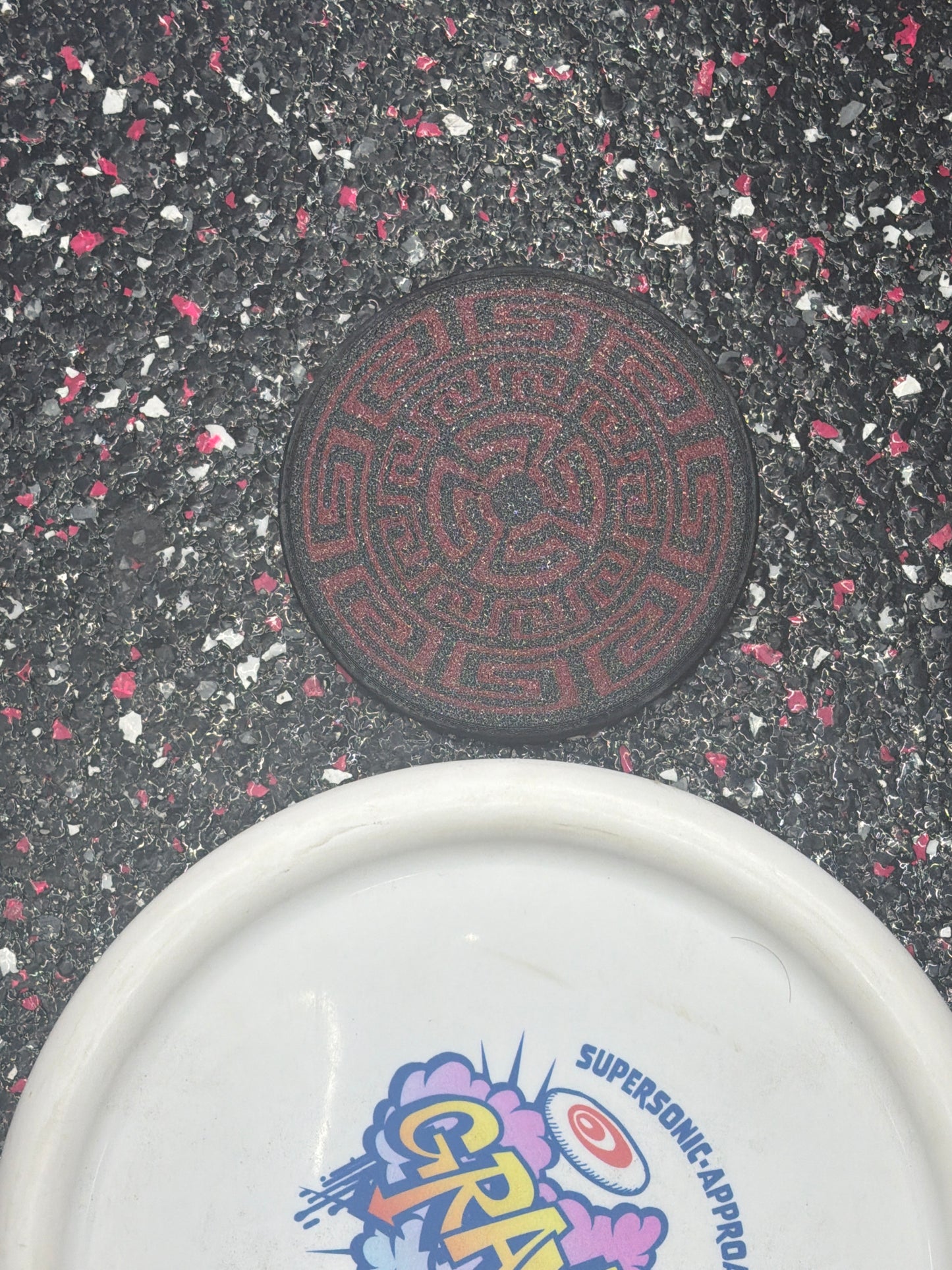 Big Dudes Little Discs Black & Red Mini Marker