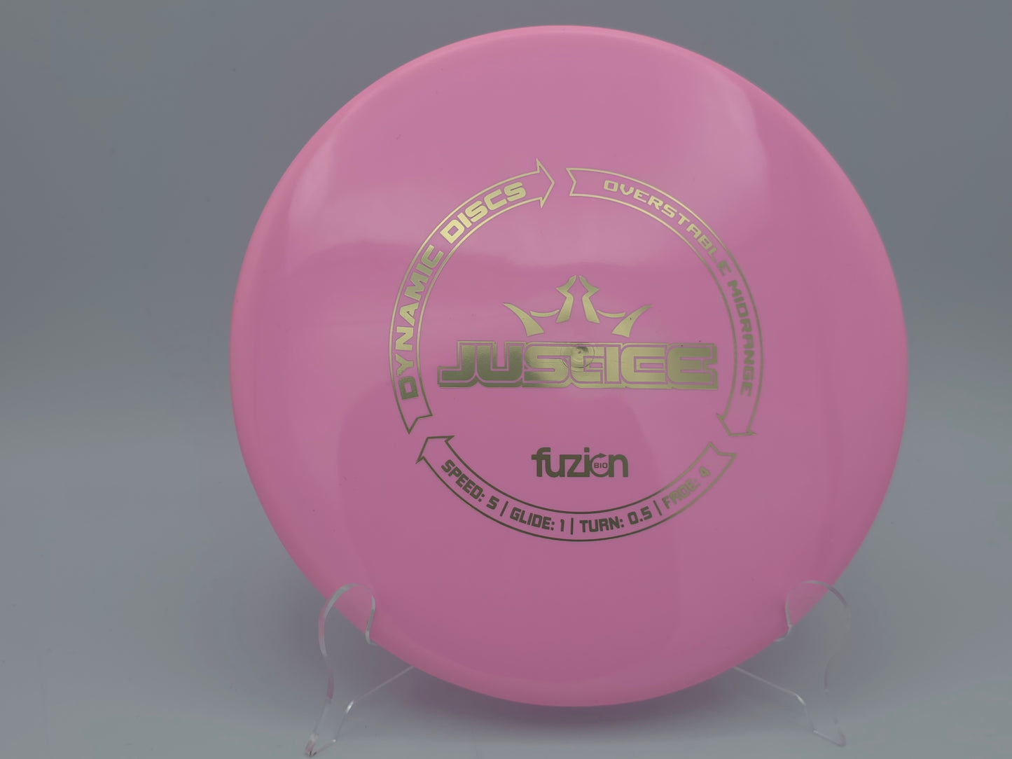 Dynamic Discs BioFuzion Justice / Pink / Bio-Fuzion 5/1/0.5/4