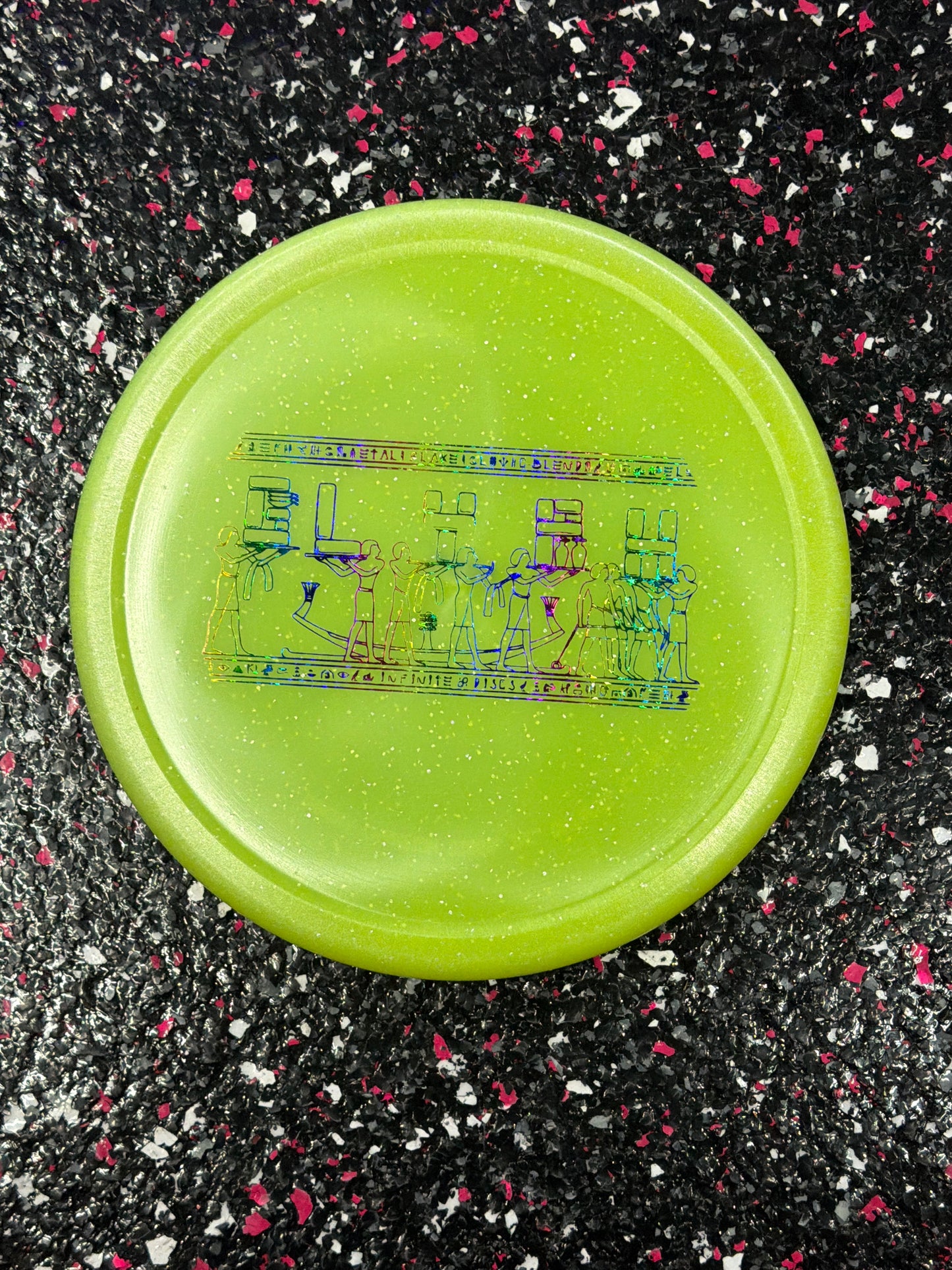 Infinite Discs Glyph | 1/5/0/1 | Rubber blend | Flake Glow C