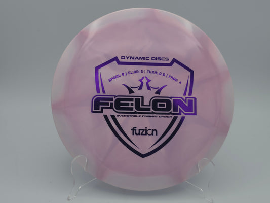 Dynamic Discs Felon / Purple/White / Fuzion Burst | 9/3/0.5/4