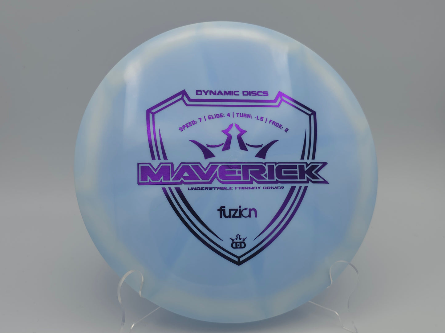 Dynamic Discs Maverick / Blue/White Fuzion Burst | 7/4/-1.5/2