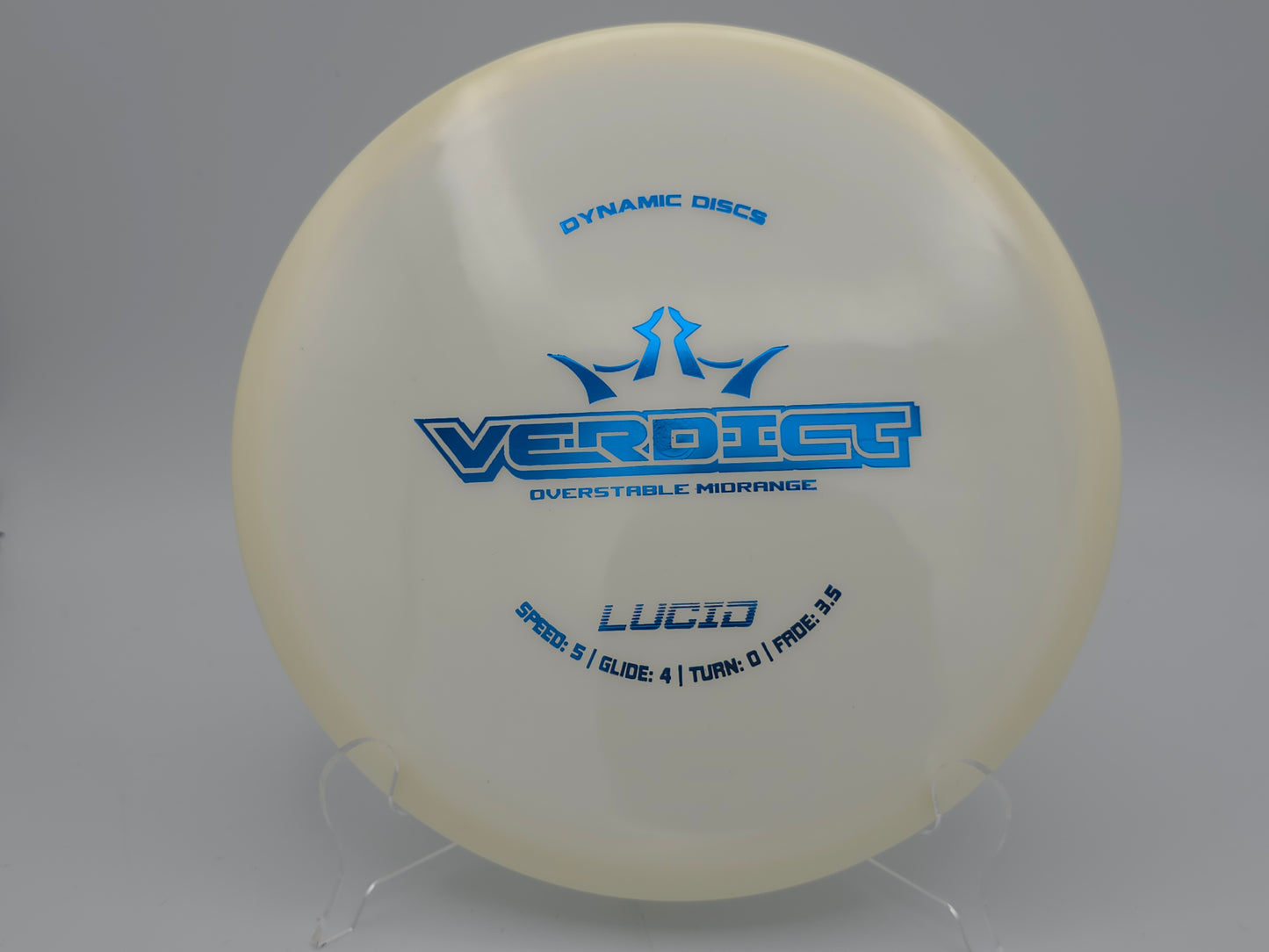 Dynamic Discs Verdict / White / Lucid | 5/4/0/3.5